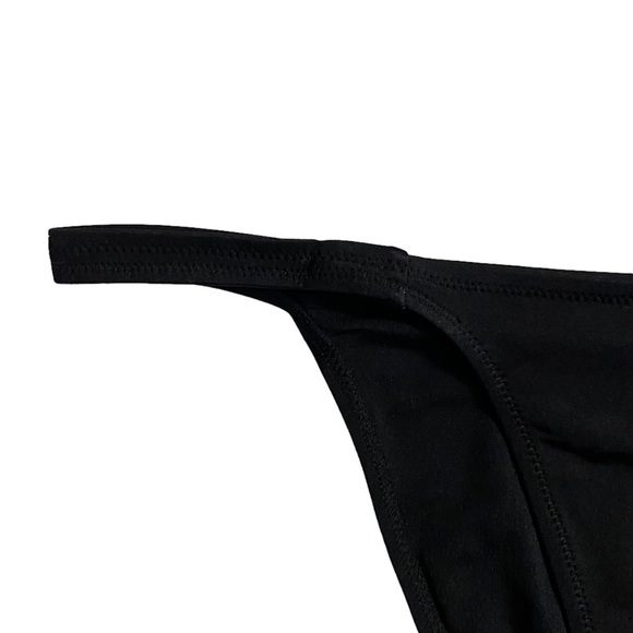 L'Agent by Agent Provocateur Taniia Black Bikini Bottoms Gold Side Accent XL - Picture 7 of 15